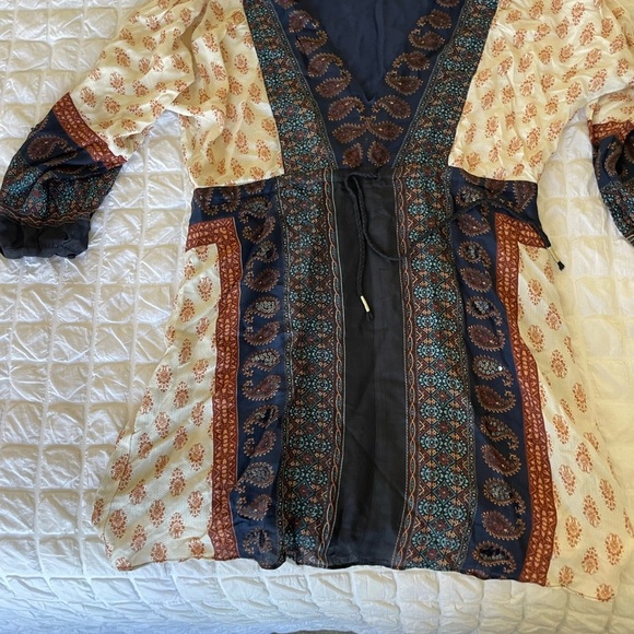 Bohemian Paisley Tunic Dress - Picture 3 of 8